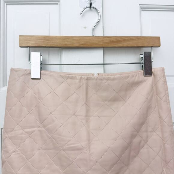 Love Leather Pink Quilted Mini Skirt (Size Small) - Picture 4 of 9